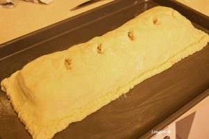 coulibiac ready for the oven