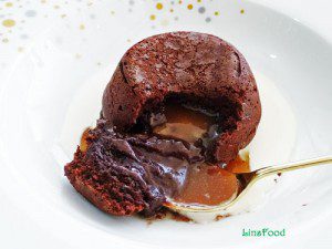 Molten Lava Cakes with Salted Caramel Surprise