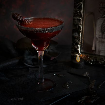 Bloody Margarita, Halloween Cocktail, dark red cocktail, scary photo