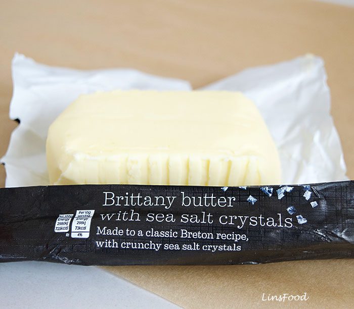 Brittany butter with salt crystals