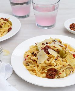 Pasta with Marinated Vegetables