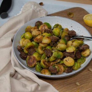 Brussels Sprouts with Chorizo