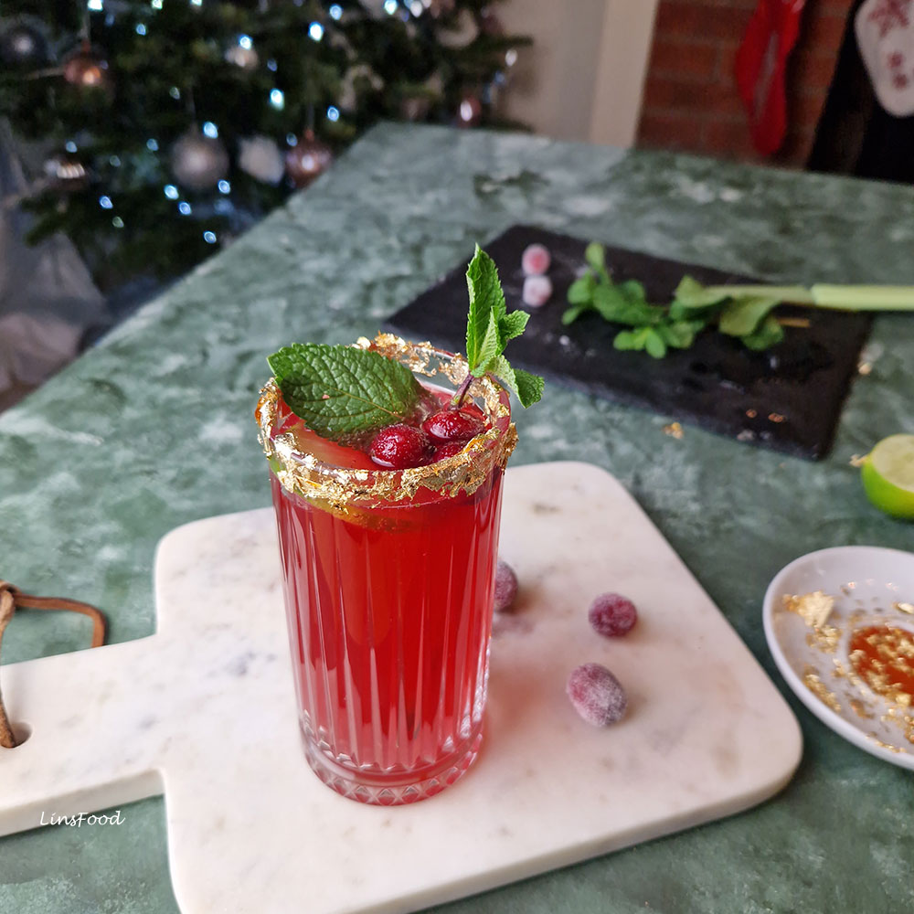 Cranberry and Ginger Beer Mocktail